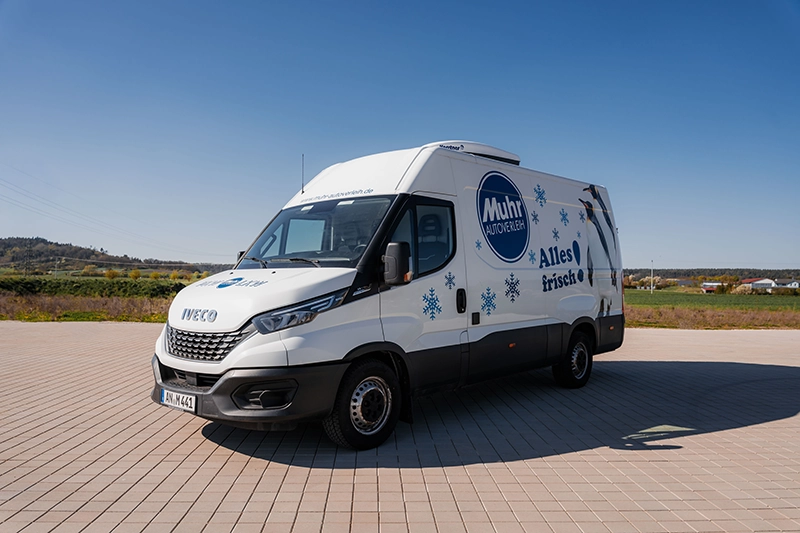 Umzugsauto mieten - Umzugsauto von Muhr Autoverleih in weißem Design