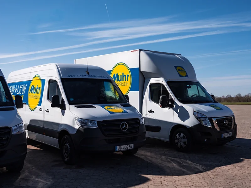 Transporter für Umzug - Transporterflotte von Muhr Autoverleih